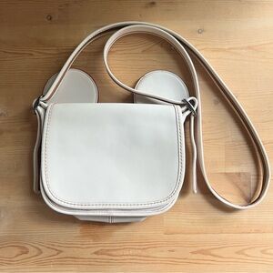 Limited Edition Coach Collab Disney Patricia Mickey Ears bag in chalk